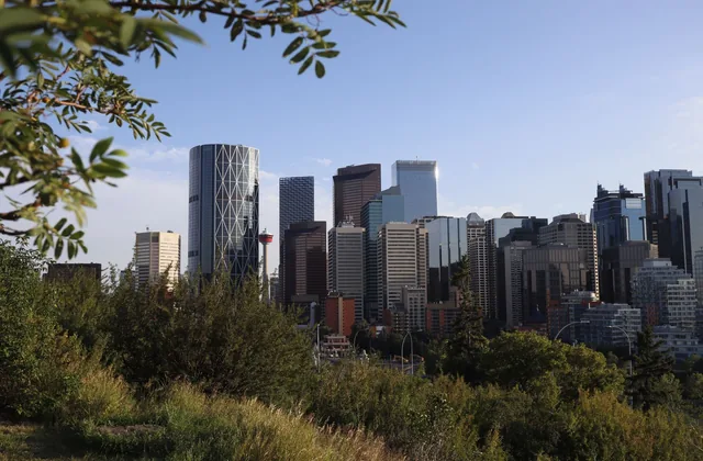 Tsuut'ina (Calgary) skyline, illustrative